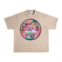French Oak teacher life earrings Urban Heavy Tee - BundleAndBundleShop