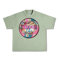 Oil Green teacher life earrings Urban Heavy Tee - BundleAndBundleShop