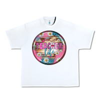 White teacher life earrings Urban Heavy Tee - BundleAndBundleShop