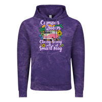 Cloud Purple camp camping camper queen classy sassy and a bit smart assycamper camp Vintage Hoodie - linhVisuals