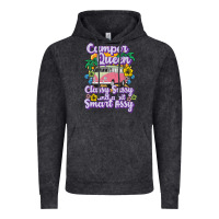 Vintage Black camp camping camper queen classy sassy and a bit smart assycamper camp Vintage Hoodie - linhVisuals