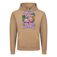 Vintage Coffee camp camping camper queen classy sassy and a bit smart assycamper camp Vintage Hoodie - linhVisuals