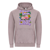 Vintage Zinc camp camping camper queen classy sassy and a bit smart assycamper camp Vintage Hoodie - linhVisuals