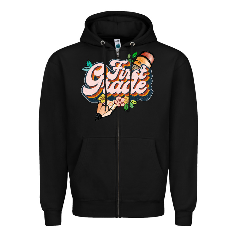 First Grade Zipper Hoodie by JahusDesignShop | Teevron