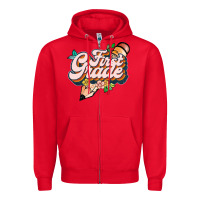 Red first grade Zipper Hoodie - JahusDesignShop