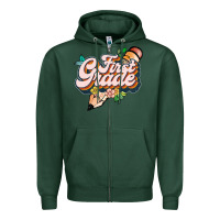 Sports Green first grade Zipper Hoodie - JahusDesignShop