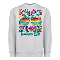 Heather Grey school's out for summer teacher life Heavyweight Sweatshirt - RanaPortraitStore