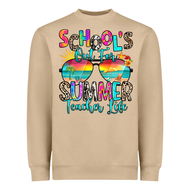 School's Out For Summer Teacher Life Heavyweight Sweatshirt by RanaPortraitStore | Teevron