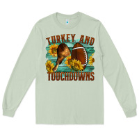 Matcha Turkey And Touchdowns Long Sleeve Tee - LillyAllenDesigns