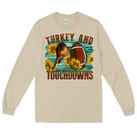 Mushroom Turkey And Touchdowns Long Sleeve Tee - LillyAllenDesigns