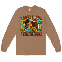 Toasted Coconut Turkey And Touchdowns Long Sleeve Tee - LillyAllenDesigns