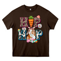 Chocolate Brown Western hip hop bunny Easter Day Heavy Core Tee - CowGirlArtShop
