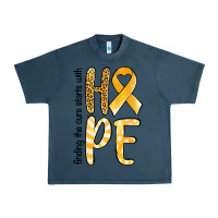 Midnight Navy finding the cure starts with hope childhood cancer awareness Urban Heavy Tee - Jasminsmagicworld