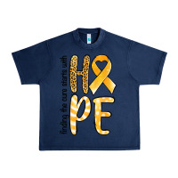 Navy finding the cure starts with hope childhood cancer awareness Urban Heavy Tee - Jasminsmagicworld