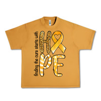 Peanut Butter finding the cure starts with hope childhood cancer awareness Urban Heavy Tee - Jasminsmagicworld