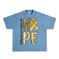 Finding The Cure Starts With Hope Childhood Cancer Awareness Urban Heavy Tee | Teevron