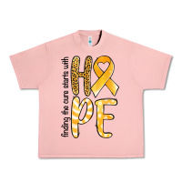 Salmon finding the cure starts with hope childhood cancer awareness Urban Heavy Tee - Jasminsmagicworld