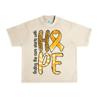 Sandshell finding the cure starts with hope childhood cancer awareness Urban Heavy Tee - Jasminsmagicworld