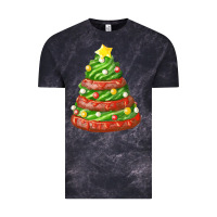 Cloud Black green chocolate christmas cookie cake Vintage Tee - FaDigitalArtStudio