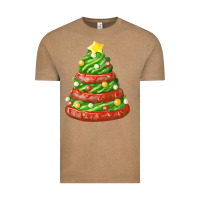 Vintage Coffee green chocolate christmas cookie cake Vintage Tee - FaDigitalArtStudio