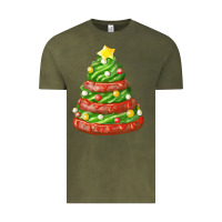 Vintage Olive green chocolate christmas cookie cake Vintage Tee - FaDigitalArtStudio