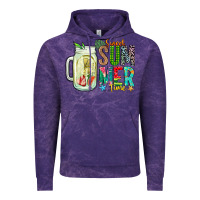 Cloud Purple sweet summer time Vintage Hoodie - CowhideDigitalArt