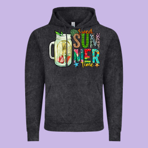 Sweet Summer Time Vintage Hoodie Designed By Cowhidedigitalart