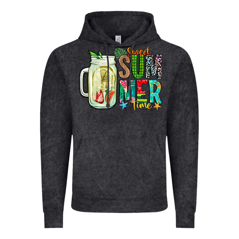 Sweet Summer Time Vintage Hoodie by CowhideDigitalArt | Teevron