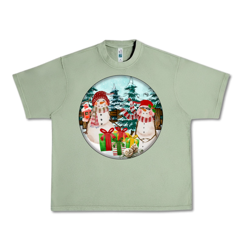 Christmas Snowman Urban Heavy Tee by FaDigitalArtStudio | Teevron