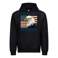 Black american bald eagle let's go brandon Urban Hoodie - Jasminsmagicworld