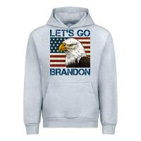 Heather Grey american bald eagle let's go brandon Urban Hoodie - Jasminsmagicworld