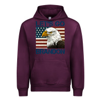 Mauve Wine american bald eagle let's go brandon Urban Hoodie - Jasminsmagicworld