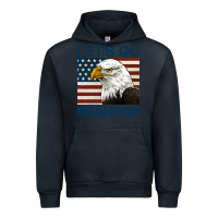 Navy american bald eagle let's go brandon Urban Hoodie - Jasminsmagicworld