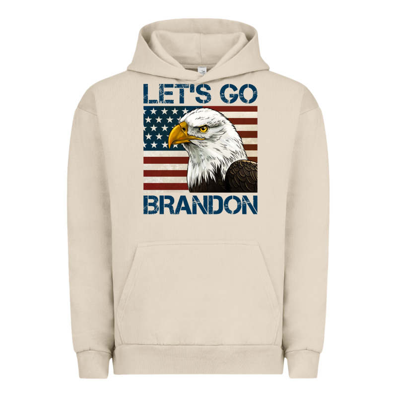 American Bald Eagle Let's Go Brandon Urban Hoodie by Jasminsmagicworld | Teevron