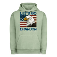 Pigment Oil Green american bald eagle let's go brandon Urban Hoodie - Jasminsmagicworld