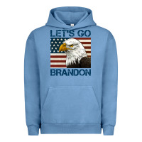 Pigment Pebble Blue american bald eagle let's go brandon Urban Hoodie - Jasminsmagicworld