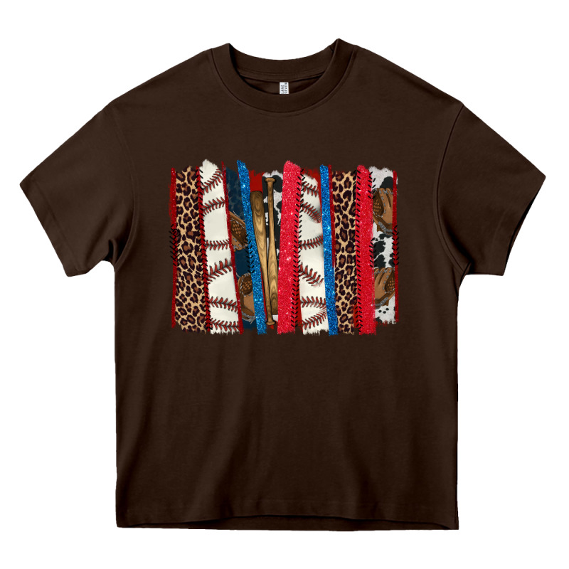 Baseball Brushstroke Heavy Core Tee by HowdyJamesFarm | Teevron
