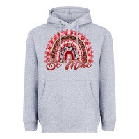 Heather Grey be mine valentines day rainbow Heavyweight Hoodie - RanaPortraitStore