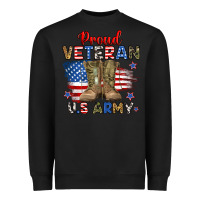 Black proud veteran u.s army Heavyweight Sweatshirt - RanaPortraitStore