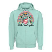 Seafoam hello kindergarten Zipper Hoodie - JahusDesignShop