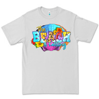 Dove Grey The beach is calling Premium Tee - FaDigitalArtStudio