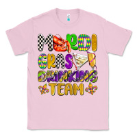 Bubblegum Pink mardi gras drinking team with glasses olivia Classic Tee - OliviaCreatesArt