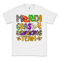 White mardi gras drinking team with glasses olivia Classic Tee - OliviaCreatesArt