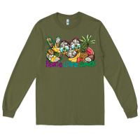 Army Green Peace Love Summer Long Sleeve Tee - CowhideDigitalArt