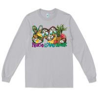 Moon Dust Peace Love Summer Long Sleeve Tee - CowhideDigitalArt