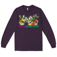 Plum Peace Love Summer Long Sleeve Tee - CowhideDigitalArt