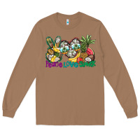 Toasted Coconut Peace Love Summer Long Sleeve Tee - CowhideDigitalArt