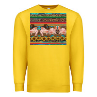 Lemon western serape pigs Premium Sweatshirt - RanaPortraitStore