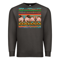 Smoke western serape pigs Premium Sweatshirt - RanaPortraitStore