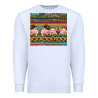 White western serape pigs Premium Sweatshirt - RanaPortraitStore